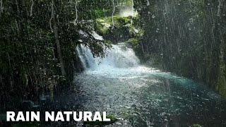 Relaxing Rain Noise And Forest Stream - Water Sound For Sleeping