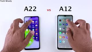 SAMSUNG A22 vs A12 Speed Test