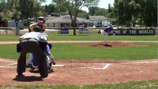 Hartford Hawks RF Zach Christopherson doubles