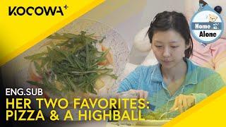 Joo Hyun Young Shows How She Makes Pizza & A Whiskey Highball At Home | Home Alone EP547 | KOCOWA+