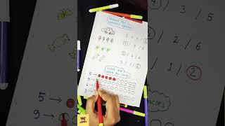 Math Worksheet For Kids|Learn Numbers with Colors: Fun and Easy Activities for Kids  #maths #shorts