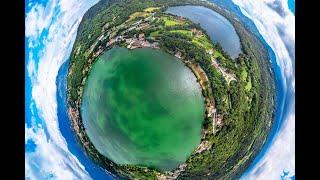 Laghi di Avigliana e Sacra di San Michele 10 07 21 4K DRONE