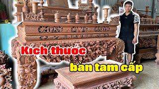 🟢 Tiết lộ Bí Mật kích thước bàn thờ tam cấp đẹp | Đồ Gỗ Linh Hương