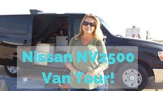 Van Tour! Solo Female Van Lifer in a Nissan NV2500 Standard Roof