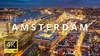 Amsterdam, Netherlands  in 4K 60FPS ULTRA HD Video by Drone