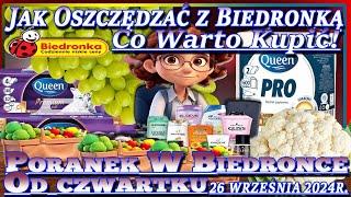 BIEDRONKANowa Oferta od 26.09.2024 Jak Oszczędzać Najnowsze Promocje Biedronki Co Warto Kupić