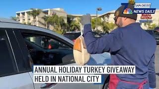 Thurs. Nov. 21 | Annual holiday turkey giveaway held in National City | NBC 7 San Diego