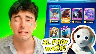 ASÍ CREA LA IA LOS PEORES MAZOS DE CLASH ROYALE PARA BENIJU 