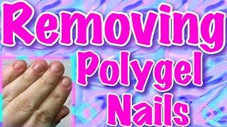 Removing Polygel Nails (Lazy girl method nails)