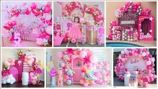 Barbie Theme Birthday Decoration Ideas 2022|| Barbie Birthday Decor || Latest Birthday Decorations