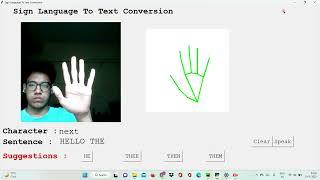 sign language to text and speech conversion full project with code.