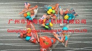 Automatic Candy packing machine triangle bag packing machine tablet packaging machine