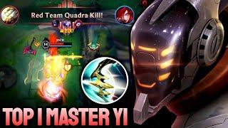 WILD RIFT MASTER YI QUADRAKILL - TOP 1 MASTER YI GAMEPLAY - GRANDMASTER RANKED