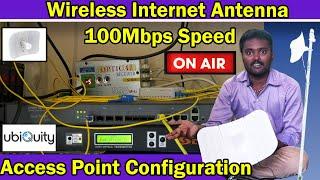 Wireless Internet Antenna Access Point | Ubiquiti Lite Beam Antenna Internet Configuration | ANBU