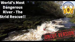 River Wharfe - Kayaking the Deadly Bolton Strid!! The lethal Bolton Strid rescue - uncut