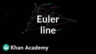 Euler line | Special properties and parts of triangles | Geometry | Khan Academy