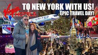 Epic NEW YORK Travel Day-Virgin Hotel, Empire State, Rangers Ice Hockey, Times Square & More 