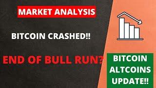 BTC Crashed!!  Is This The Start of Bear Market ?? What Next ?? || CryptoGyaan || Crytpo in Hindi