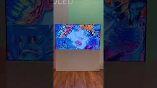 LG ART90 OLED TV: first look at a TV with a cover #shorts