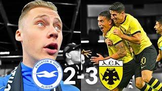 Europa League ISN'T Easy!!  | Brighton VS AEK Athens | Match Day Vlog