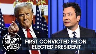 Trump Is America's First Convicted Felon Elected President, Drops Voter Fraud Claims Post-Win