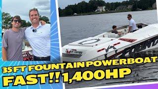 Fountain Powerboats 35 Lightning. Running/Walkaround! 1400HP. FOR SALE: INFO IN BIO