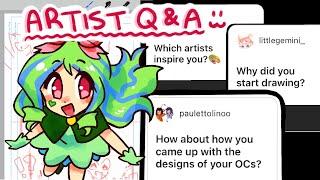 artist q&a  working on my webcomic & answering questions 