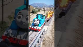 GTA V THOMAS THE TRAIN KILLS SHIVA #shorts #trains