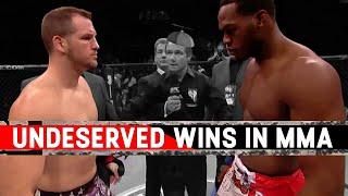 The Most Undeserved Wins In MMA