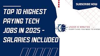 Highest paying Tech jobs in 2025 | World Wide Salaries | Explained in 10 minutes