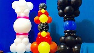 Balloon Columns With A Center Sphere! Decoration Tutorial