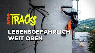 Abseilen und Train Surfing: die Graffiti-Aktionen von Ikarus | Arte TRACKS