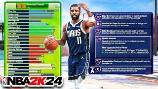 NBA 2K24 KYRIE IRVING BUILD - 95 BALL HANDLE + 90 LAY UP + 91 MID RANGE