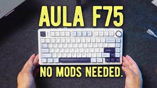 Aula F75 Unboxing + Review // Best Budget PRE-BUILT Keyboard!