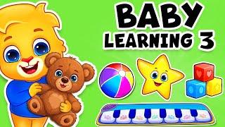 Baby Learning Videos 3: Learn To Talk, Learn First Words, Toddler Kids Songs, Colors & Dance