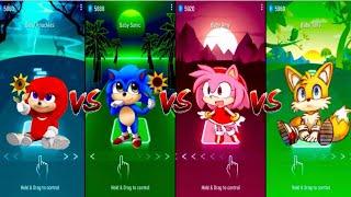 #tileshop #sonic #amy Baby Knuckles BS Baby Sonic VS Baby Amy Rose VS Baby Tails -Tiles Hop EDM Rush