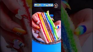 Eating  Rainbow colour food for 24hrs|Most Colourful challenge ever|