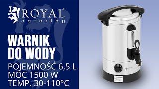 Warnik do wody Royal Catering RC-WBDW6 | Prezentacja produktu