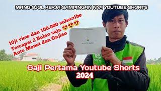 GAJI PERTAMA YOUTUBE SHORTS 2024 ‼️ Cerita lolos monetisasi sampai gajian