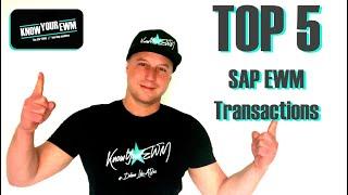 SAP EWM Training - My TOP 5 SAP EWM Transactions