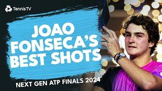 Joao Fonseca: Best Shots On Way to Next Gen ATP Finals Title 