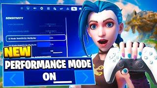 NEW Console Performance mode + Best Controller Settings For Fortnite Chapter 6! (PS4/PS5/XBOX/PC)