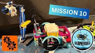 2024-2025 FLL SUBMERGED Mission 10 Send over the Submersible Solution with Spike Prime