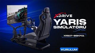 Yarış Simülasyonu Kurulum xDrive XRS07-BSKP01 Premium Yarış Simülatörü Kokpiti