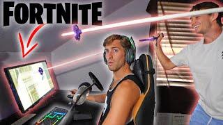 Destroyed brothers computer prank (while streaming Fortnite)