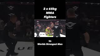 Eddie Hall VS 2 MMA Fighters (Knockout) #mma