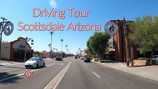 Driving in Downtown Scottsdale | 4K Arizona Drive Scenic Tour