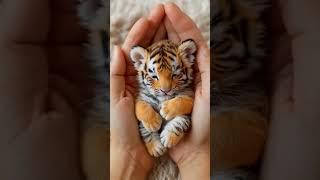 cute puppy tiger #animals #tigercubs #cat #littletiger #tigerlove #pets