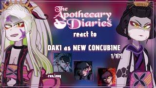 || Apothecary Diaries react to DAKI as NEW CONCUBINE ||2X|| ENG/RUS || 1/? || AU || By:Nikoletta ||