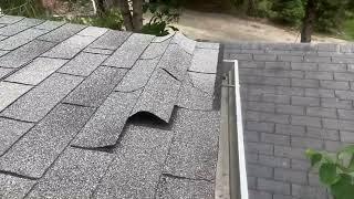 Buckled shingles in Oliver Springs